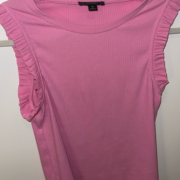 J. Crew Ribbed Ruffle Tank - Picture 3 of 3